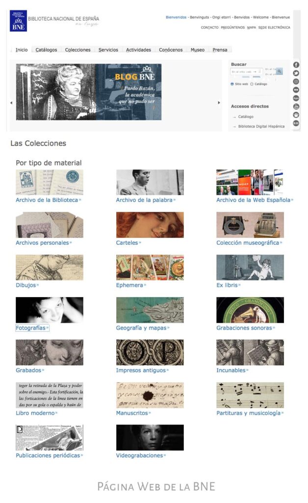 Web de la BNE